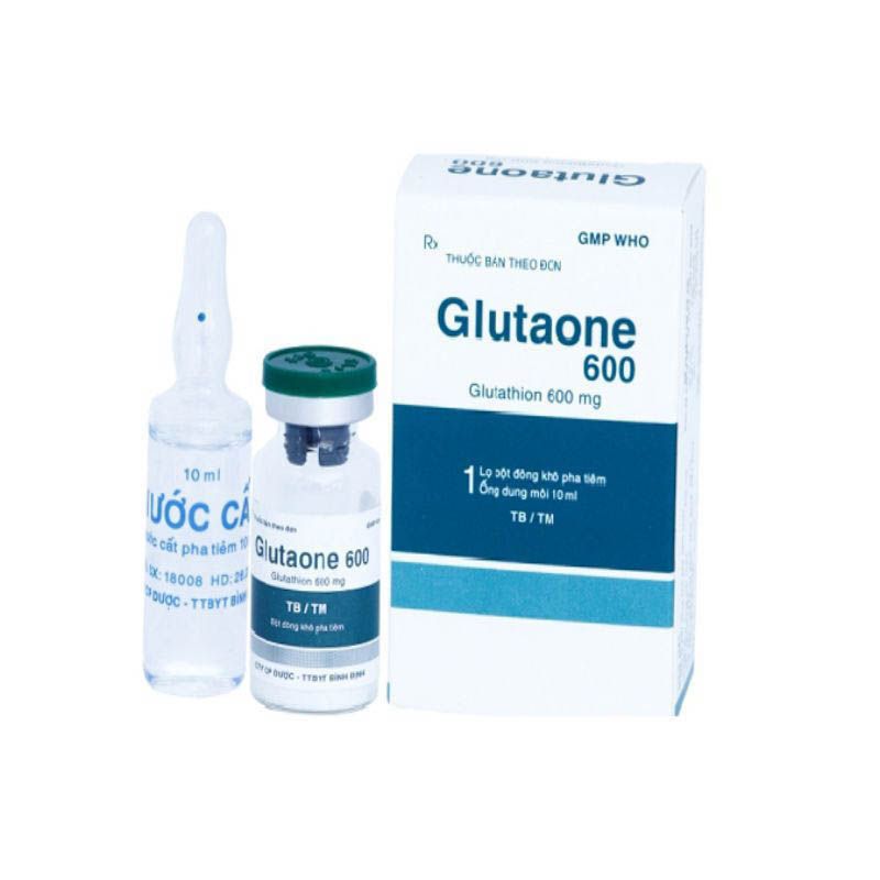 Glutaone Glutathione 600mg bột pha tiêm Bình Định (H/1lọ)