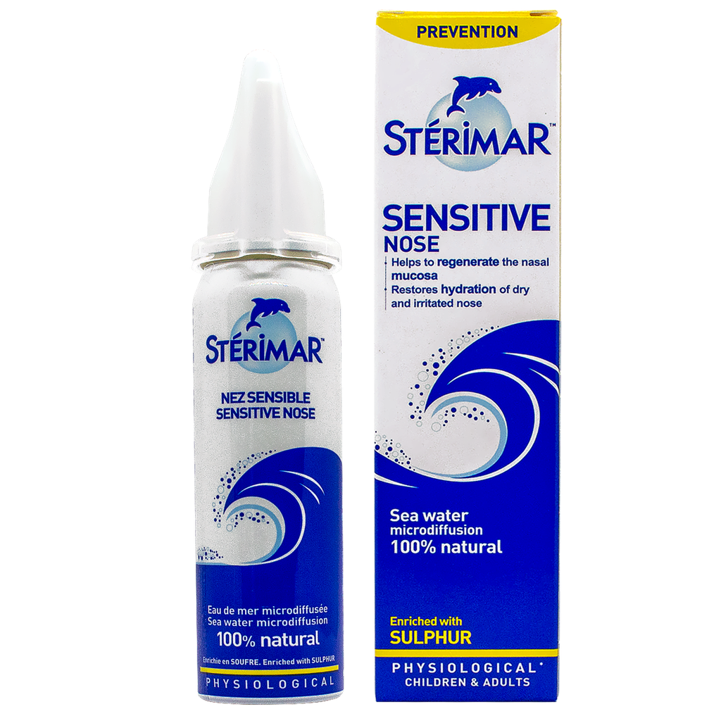 Sterimar Sensitive Nose Xịt Muối Biển Fumouze Pháp (Lọ/50ml)  Date 12/2026