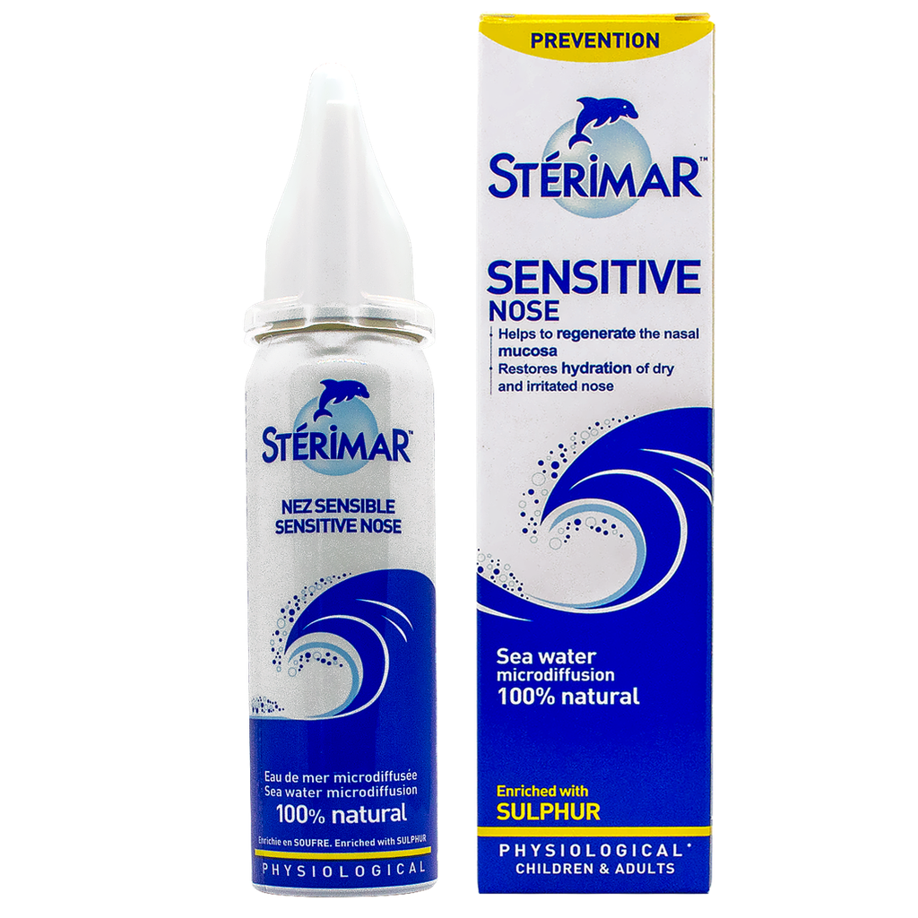 Sterimar Sensitive Nose Xịt Muối Biển Fumouze Pháp (Lọ/50ml) date 07/2024