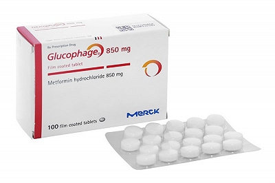  Glucophage Metformin 850mg Merck (H/100v)