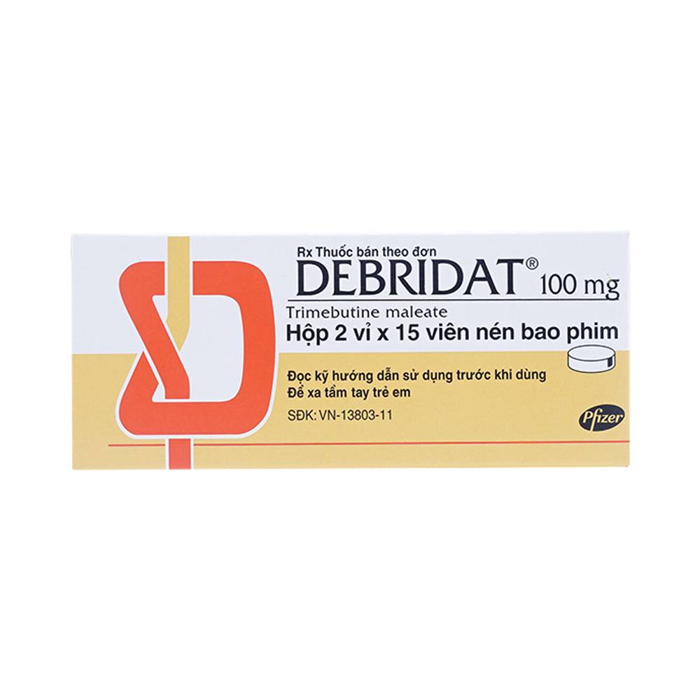 Debridat Trimebutine 100mg Pfizer (H/30v) Date 12/2026