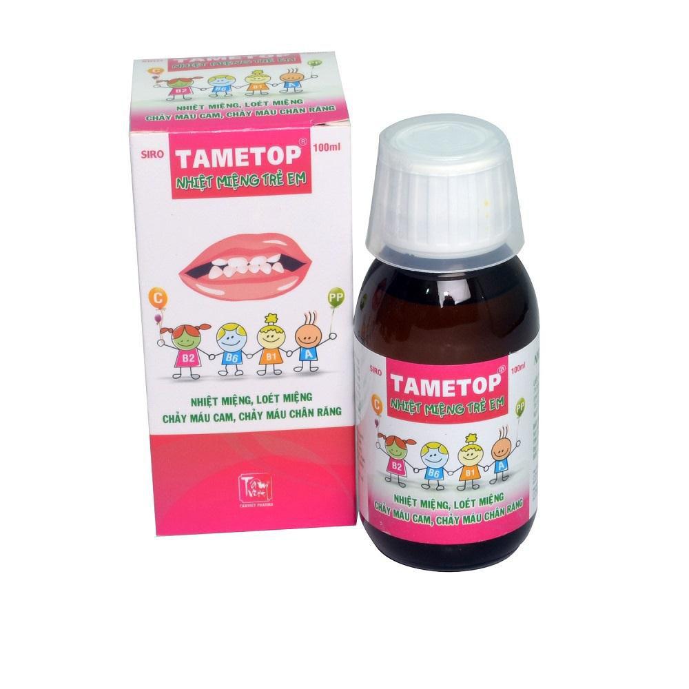 Tametop Siro nhiệt miệng TE Tâm Việt (Lọ/100ml)