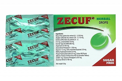 Zecuf Không Đường Kẹo Ngậm Ho  Unique Pharma (H/20v)