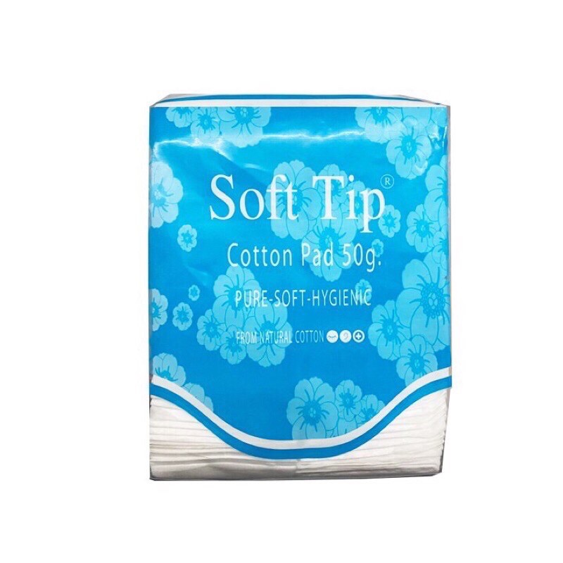 Bông Tẩy Trang Soft Tip Thái Lan Vuông (Gói/50g)