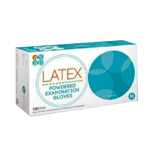 Găng tay y tế Latex có bột Size M (H/100c)