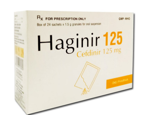  Haginir Cefdinir 125mg DHG Hậu Giang (H/24gói)