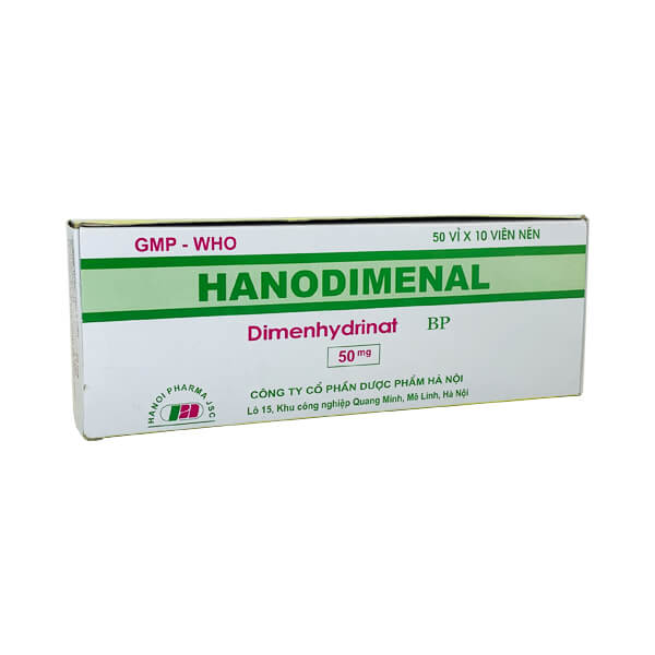 Hanodimenal Dimenhydrinat 50mg Hà Nội (H/500v)