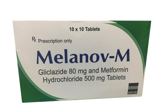 Melanov M 80mg/500mg Ấn Độ (H/100v)