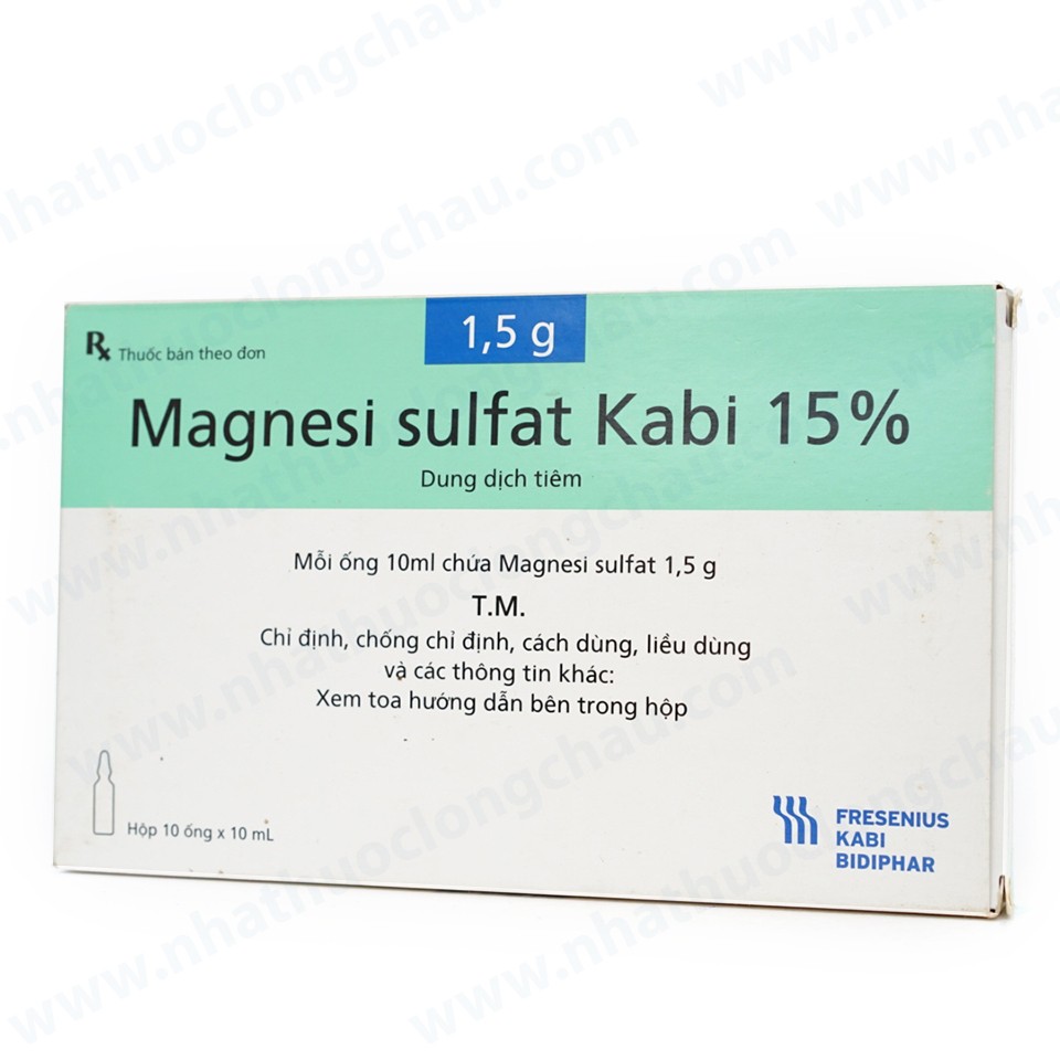 Magnesi Sulfat 15% Kabi Bình Định (H/10o/10ml)