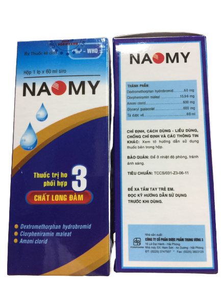 Naomy trị ho TW3 (Lọ/60ml)