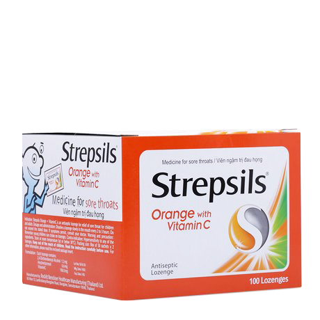 Strepsils cam Reckitt Benckiser (H/50gói/2v) Hộp to Date 09/2025