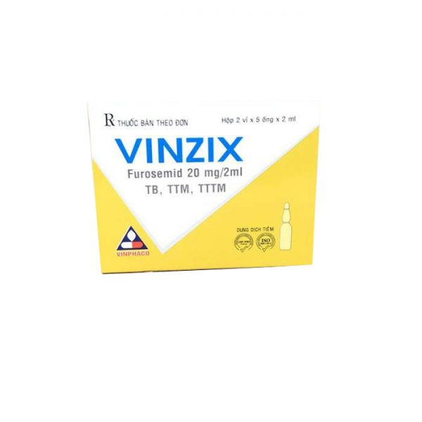 Vinzix Furosemid 20mg/2ml Vĩnh Phúc (H/10o/2ml)