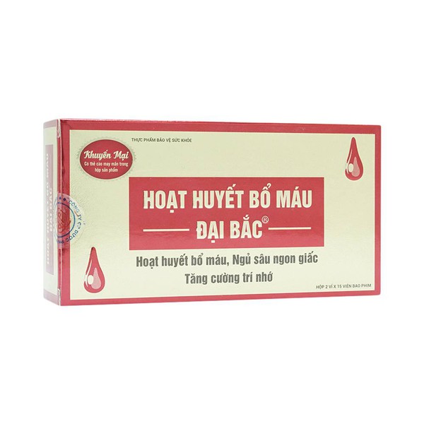 Hoạt Huyết Bổ Máu Đại Bắc Hải Dương (H/30v) Date 03/2026