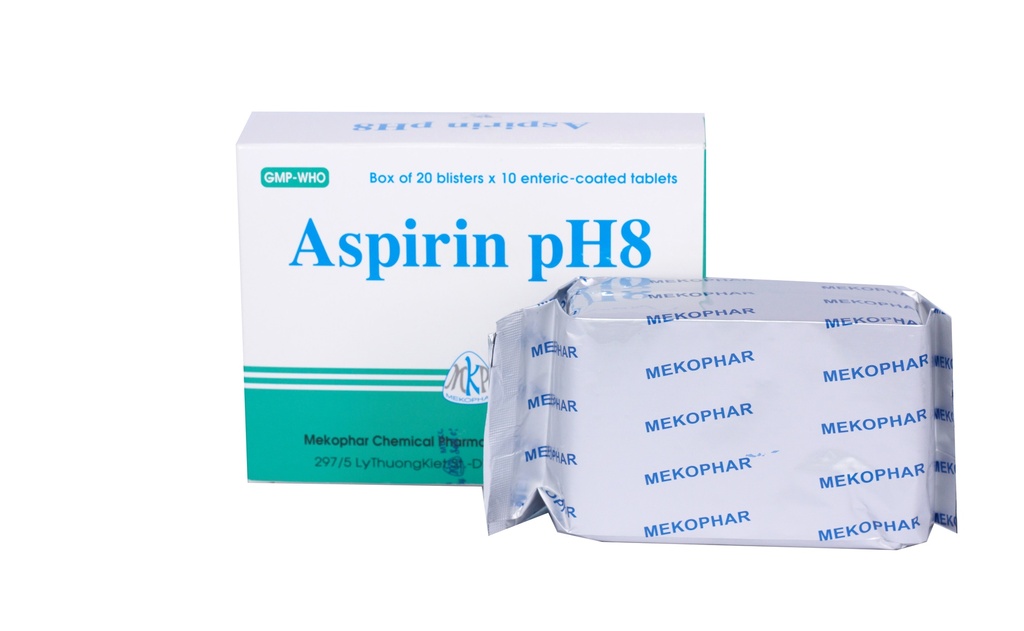 Aspirin PH8 500mg Mekophar (H/200v)