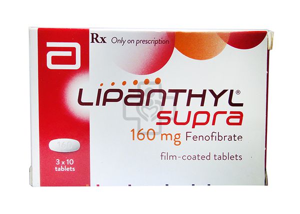 Lipanthyl Supra Fenofibrate 160mg Abbott (H/30v) Date 02/2027