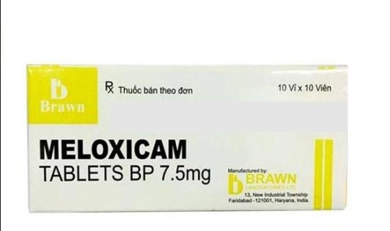 Meloxicam 7.5mg Brawn Ấn Độ (H/100v) 