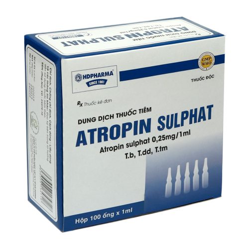 Atropin Sulphat Hải Dương (H/100o/1ml)