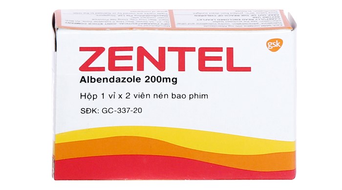  Zentel Albendazole 200mg GSK (H/2v)