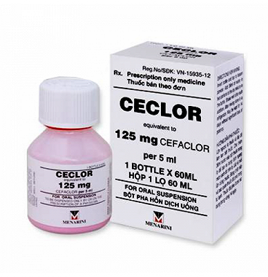 Ceclor 125mg/5ml Menarini (Lọ/60ml) 