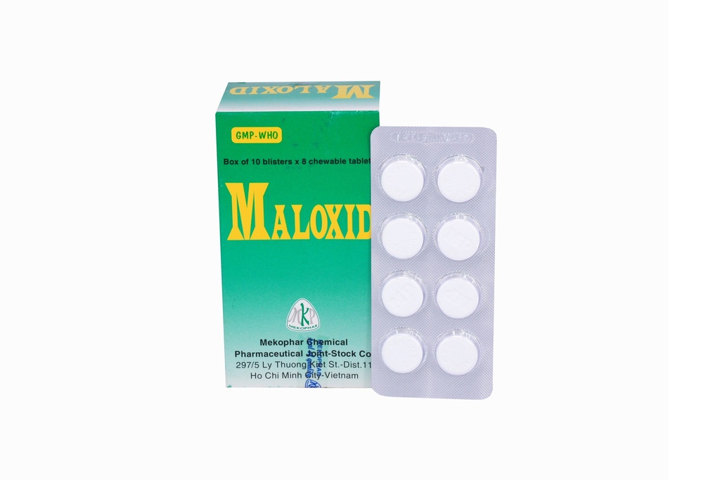 Maloxid viên nhai Mekophar (H/80v)