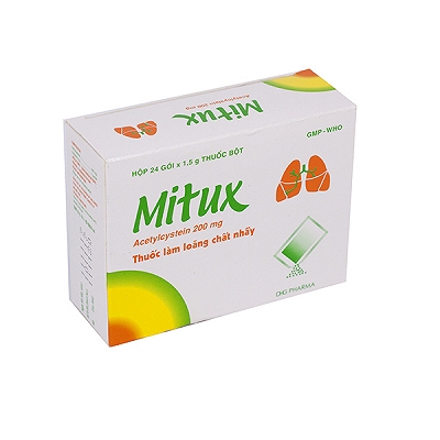 Mitux Acetylcystein 200mg DHG Hậu Giang (H/24gói)