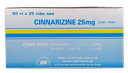 [T00668] Cinnarizine 25mg Hà Nội (H/1250v)