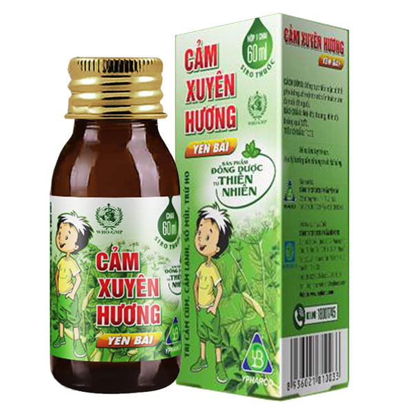 Cảm Xuyên Hương siro Yên Bái (Lọ/60ml) Date 12/2025