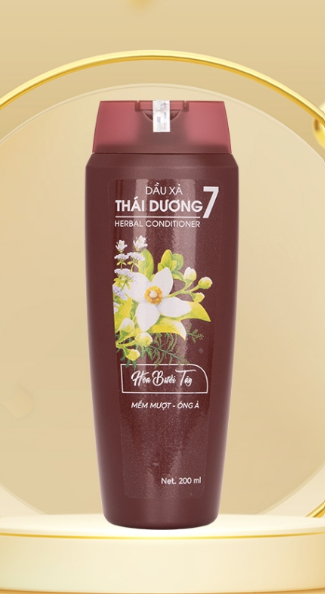 Dầu xả dược liệu thái dương 7 hoa bưởi tây (Chai/200ml)