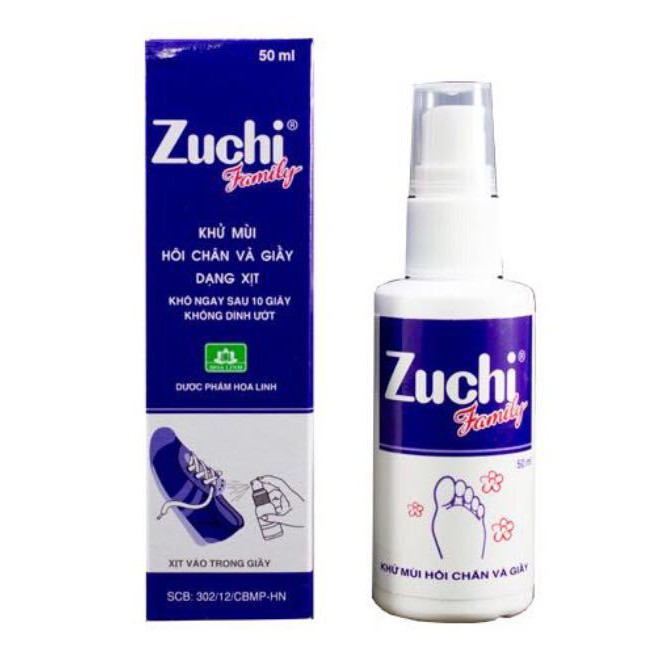 Xịt giầy Zuchi Family Hoa Linh (Lọ/50ml)