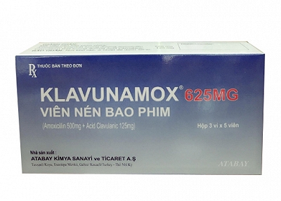 Klavunamox 625mg 500/125 Atabay Thổ Nhĩ Kì (H/15v)