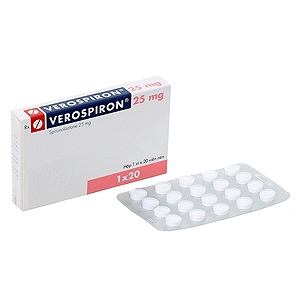  Verospiron Spironolactone 25mg Gedeon Richter Hungary (H/20v)