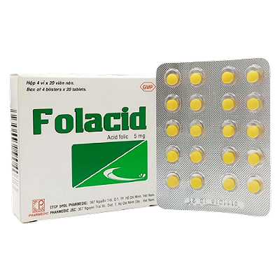  Folacid Acid Folic 5mg Pharmedic (H/80v)
