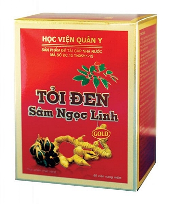 Tỏi Đen Sâm Ngọc Linh Gold Học Viện Quân Y (H/60v)