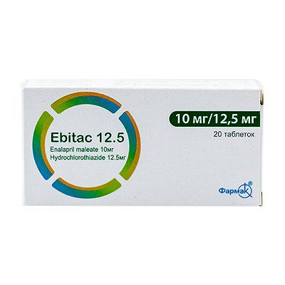 Ebitac 12.5 10mr/12.5mr Farmak (H/20v) Date 12/2025