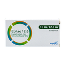 [T00800] Ebitac 12.5 10mr/12.5mr Farmak (H/20v) Date 12/2025