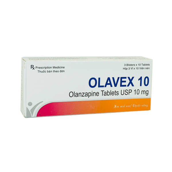 Olavex Olanzapin 10mg Akums Ấn Độ (H/30v)