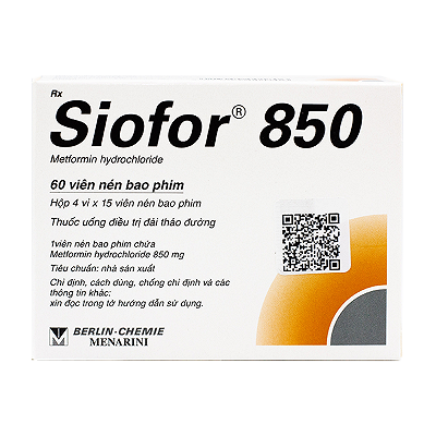  Siofor Metformin 850mg Menarini (H/60v)