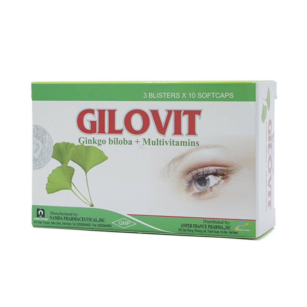 Gilovit ginkgo biloba Nam Hà (H/30v) 