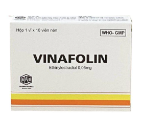 Vinafolin Ethinylestradiol 0.05mg Ba Đình (H/10v)