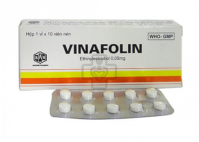 Vinafolin Ethinylestradiol 0.05mg Ba Đình (H/10v)