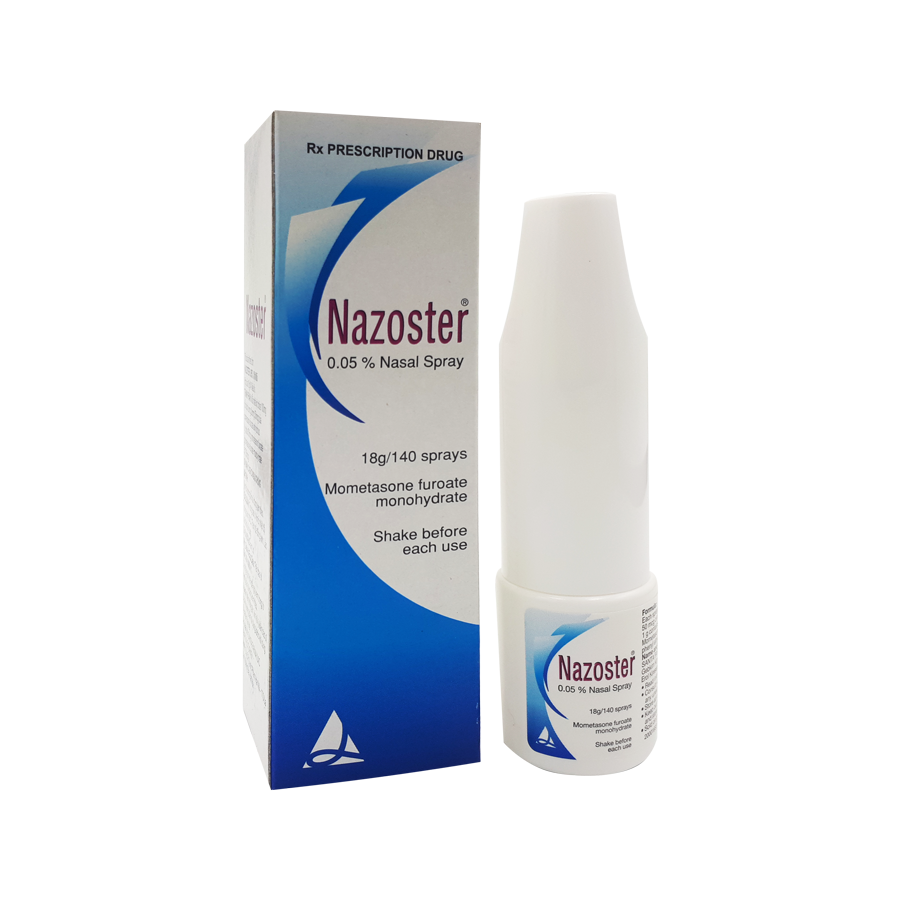 Nazoster 0.05% Mometason furoat 50mcg Thổ Nhĩ Kì (Lọ/18g) Date 10/2027