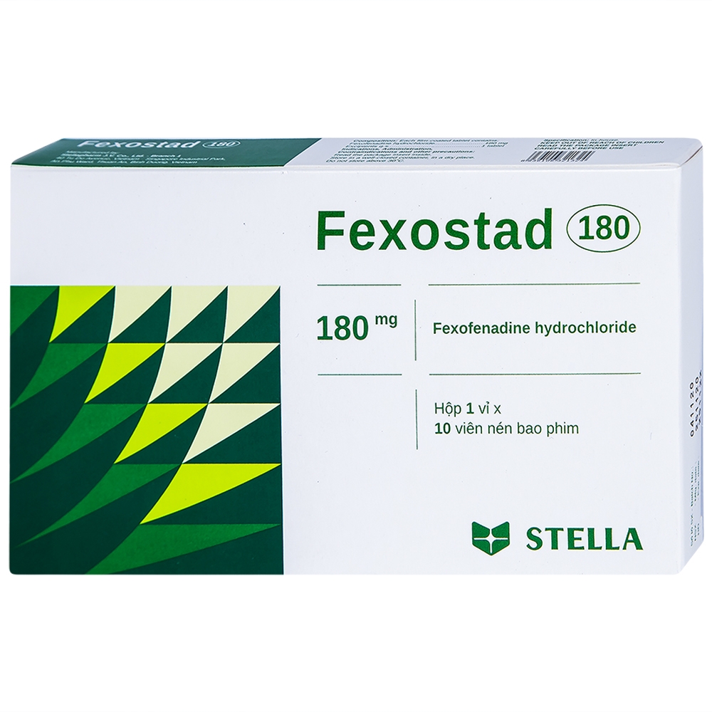 Fexostad Fexofenadin 180mg Stella (H/10v) date 07/2025