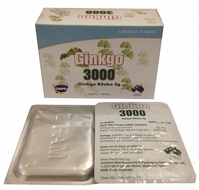 Ginkgo 3000 ginkgo biloba 3g Australia (H/90v) Date 01/2026