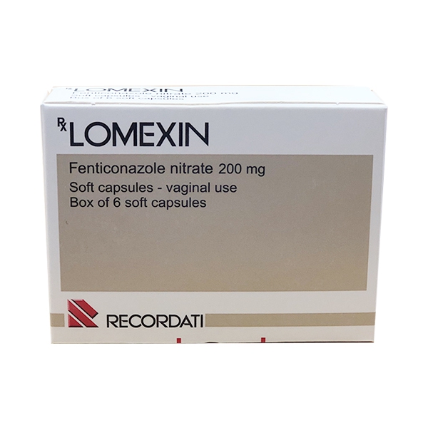 Lomexin 200mg viên đặt Recordati Ý (H/6v)