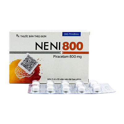  Neni Piracetam 800mg DHG Hậu Giang (H/30v)