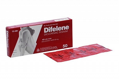 Difelene diclofenac 50mg Thái Lan (H/10v)