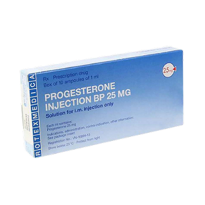 Progesterone BP 25 MG Thuốc Tiêm Đức (H/10o/1ml)