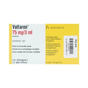 Voltaren diclofenac 75mg/3ml tiêm Novartis (H/5o/3ml)