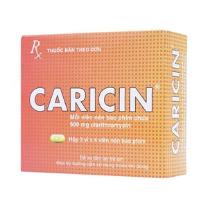 Caricin Clarithromycin 500mg Ica (H/12v)