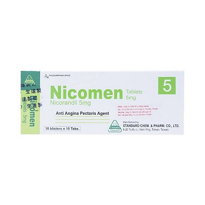 Nicomen 5mg Standard Chem & Pharm (H/100v) Date Tháng 7/2025